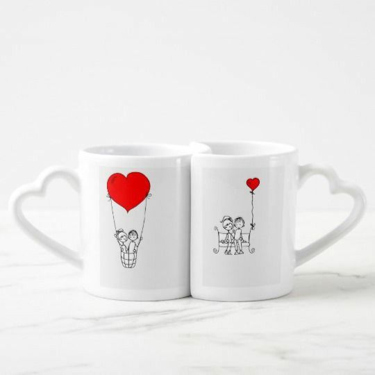 MUGS DOBLE AGARRADERA CORAZON