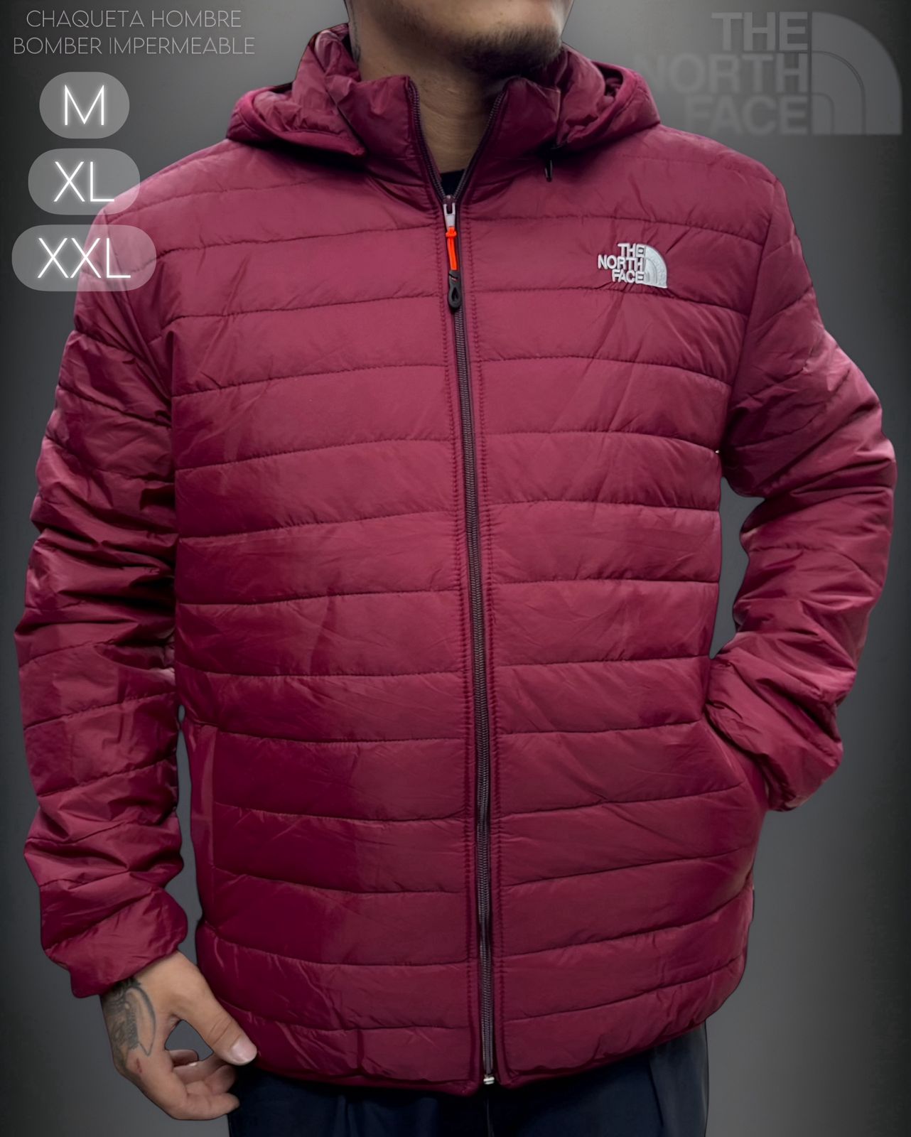 CHAQUETA BOMPER NORTH FACE ESTILO ORIGINAL AMERICANO