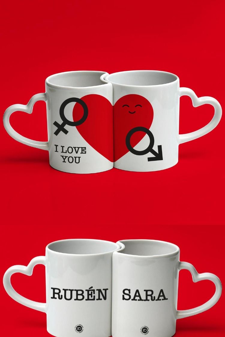 MUGS DOBLE AGARRADERA CORAZON