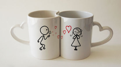 MUGS DOBLE AGARRADERA CORAZON