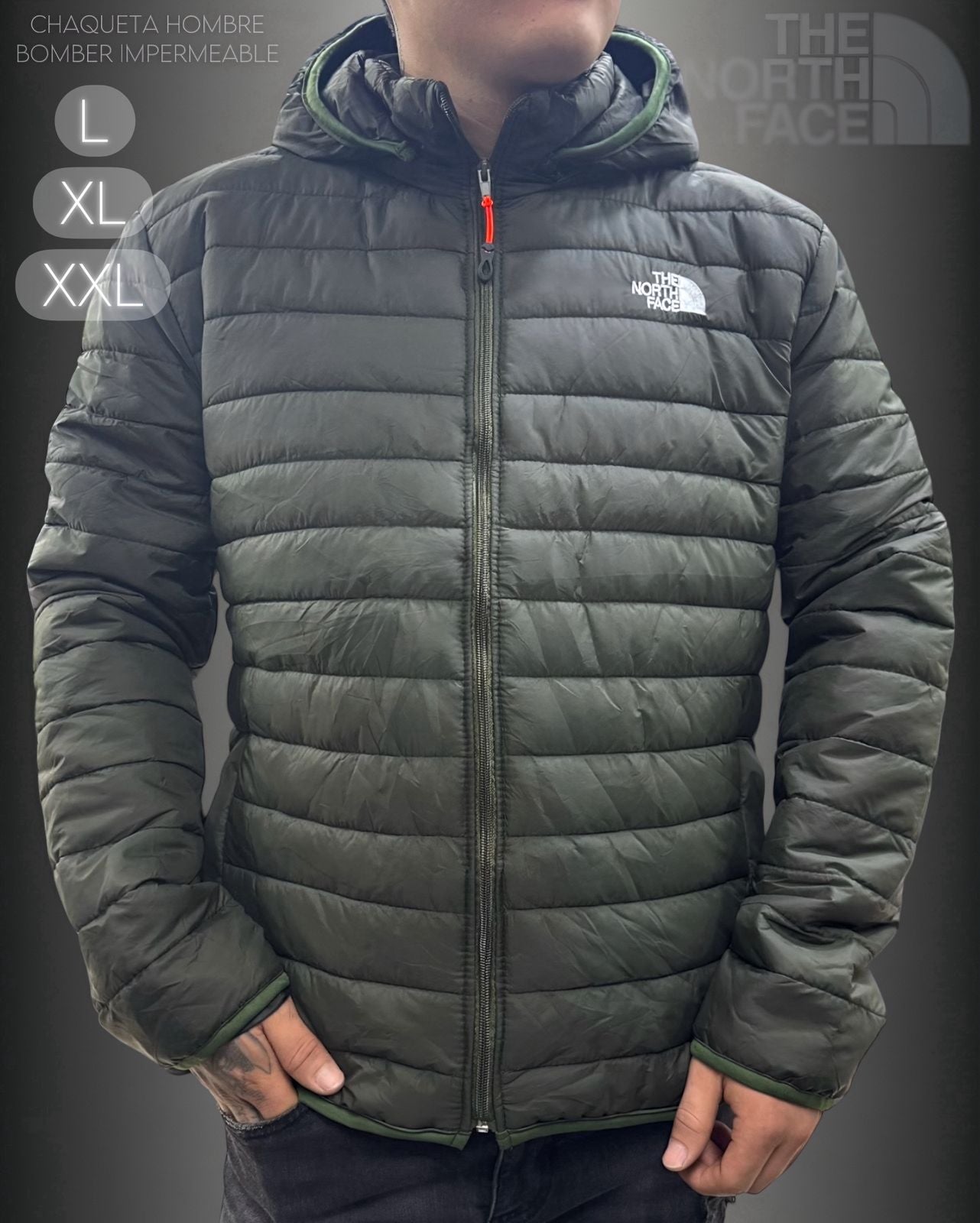 CHAQUETA BOMPER NORTH FACE ESTILO ORIGINAL AMERICANO