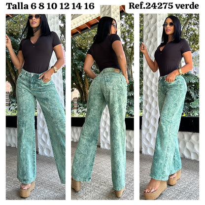 JEANS TIPO CARGO RÍGIDOS