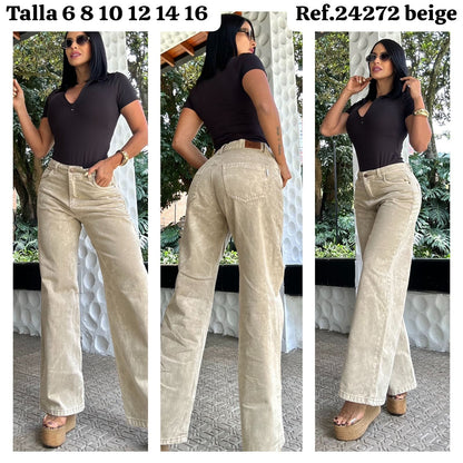 JEANS TIPO CARGO RÍGIDOS